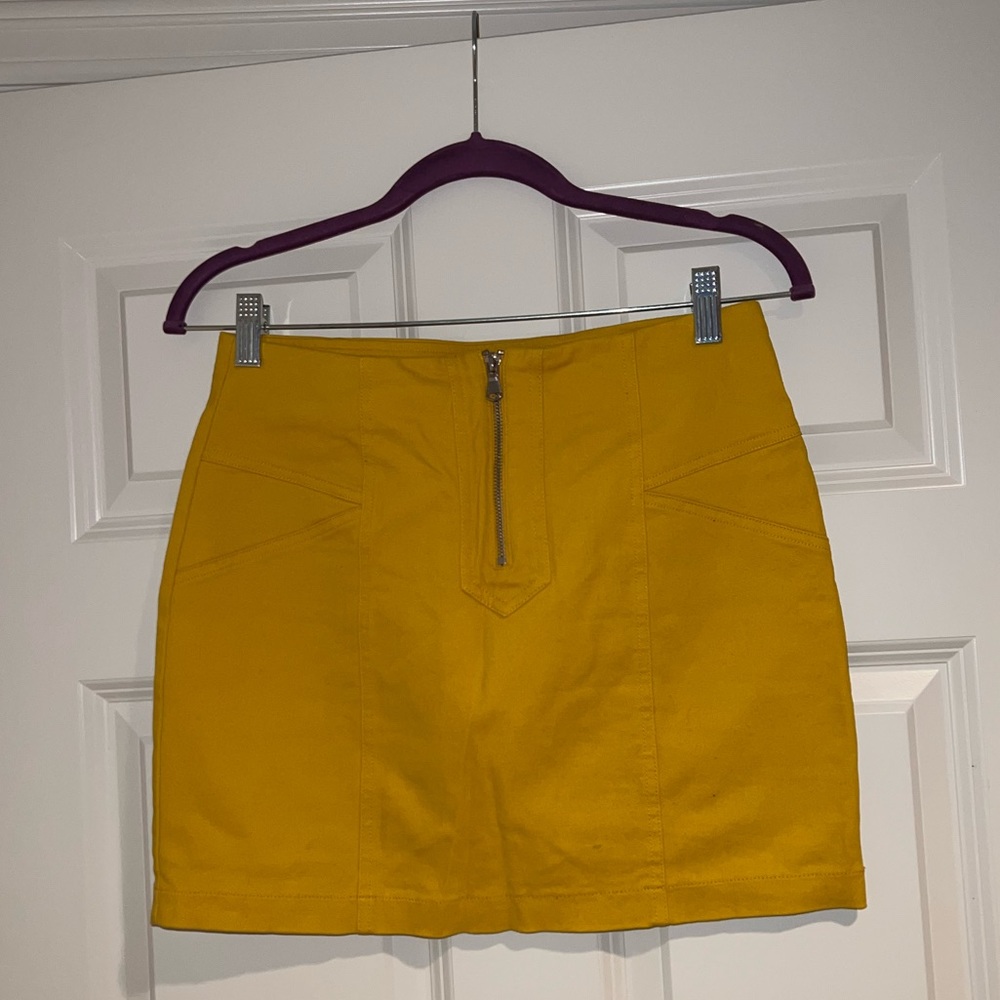 Yellow Mini Skirt